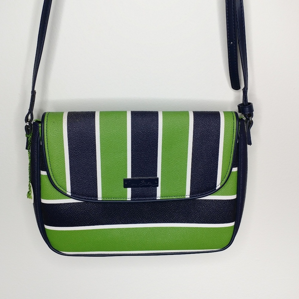 NWOT Vera Bradley Lucky Stripe Flap Crossbody Bag